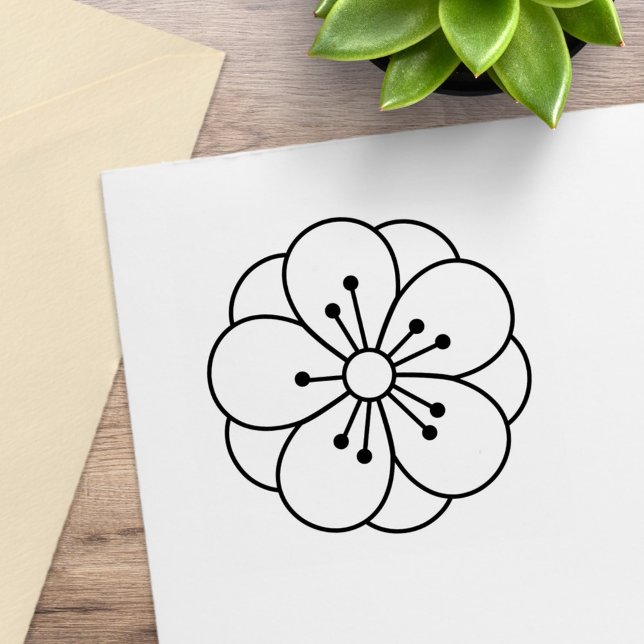 Sakura Cherry Blossom Blume Gummistempel (Von Creator hochgeladen)