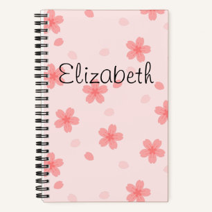 Sakura Cherry Blossom Blumenmuster Notizbuch