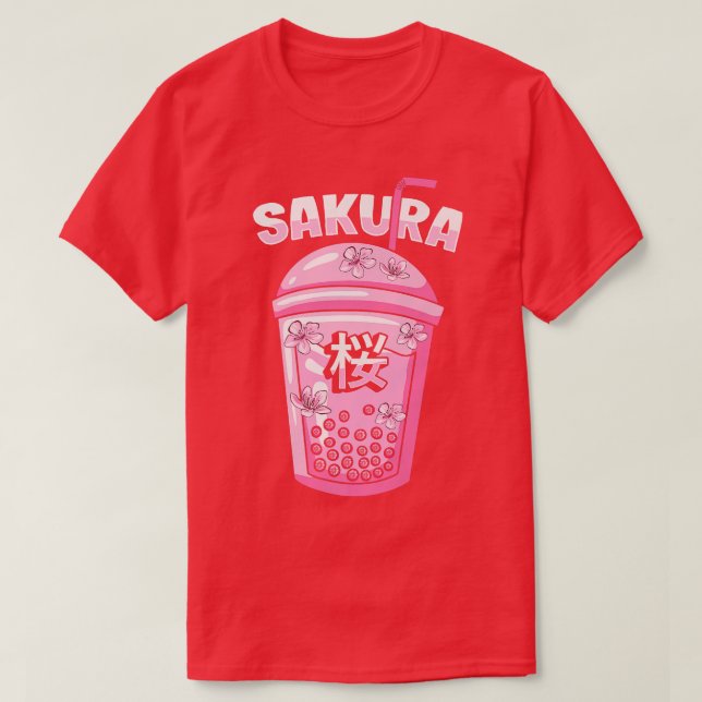 Sakura Cherry Blossom Bubble Tee für den japanisch (Design vorne)
