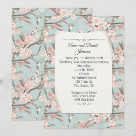 Sakura Cherry Blossom Design for Vow Renewal Einladung