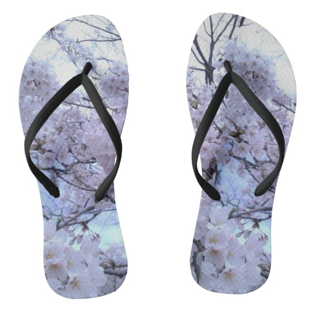Sakura Cherry Blossom Floral Flip Flops (Fußbett)