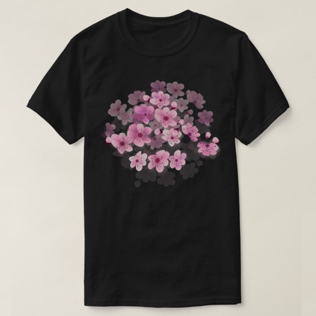 SAKURA CHERRY BLOSSOM FLOWER  T-Shirt (Design vorne)