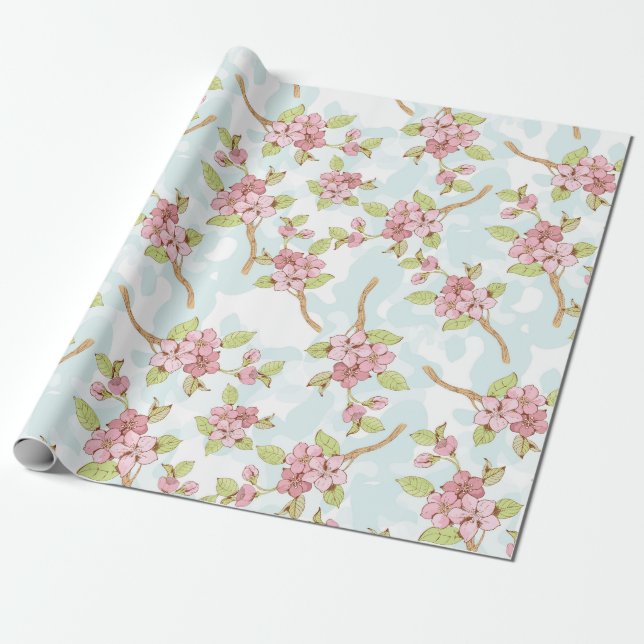 Sakura/Cherry Blossom Geschenkpapier (Ungerollt)