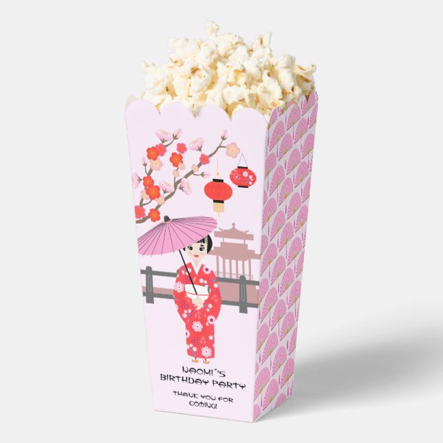 Sakura Cherry Blossom Japanisches Mädchen Geburtst Geschenkschachtel (Geplatzt)