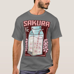 Sakura Cherry Blossom Juice Design for Japanese Cu T-Shirt