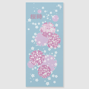 Sakura, Cherry Blossom Magnetkarte