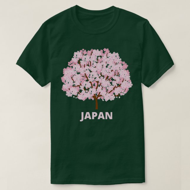 Sakura Cherry Blossom Tree Japan T-Shirt (Design vorne)