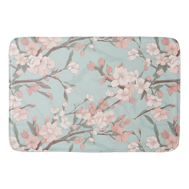 Sakura Cherry Blossoms Badematte (Vorderseite)