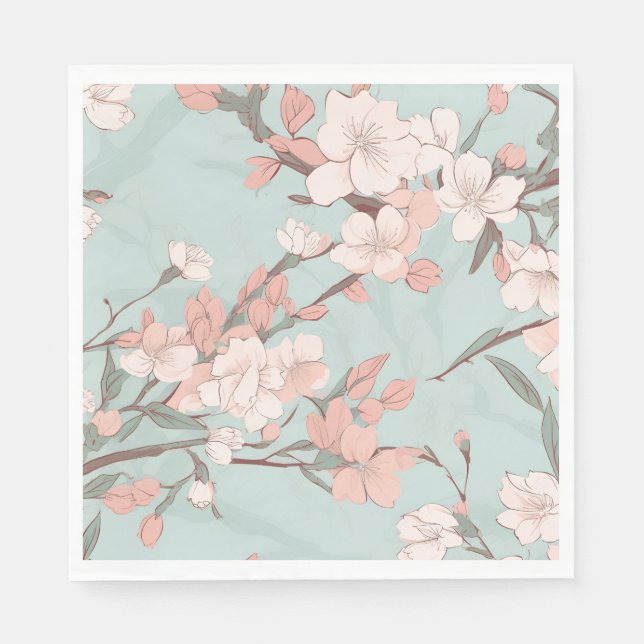 Sakura Cherry Blossoms Serviette (Vorderseite)