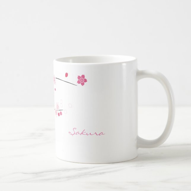 Sakura Cherry Blüten Kaffeemaschine Tasse (Rechts)