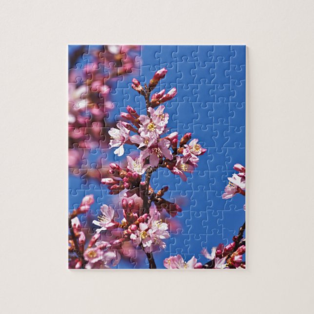 Sakura Cherry Blüten Touch Blue (Vertikal)