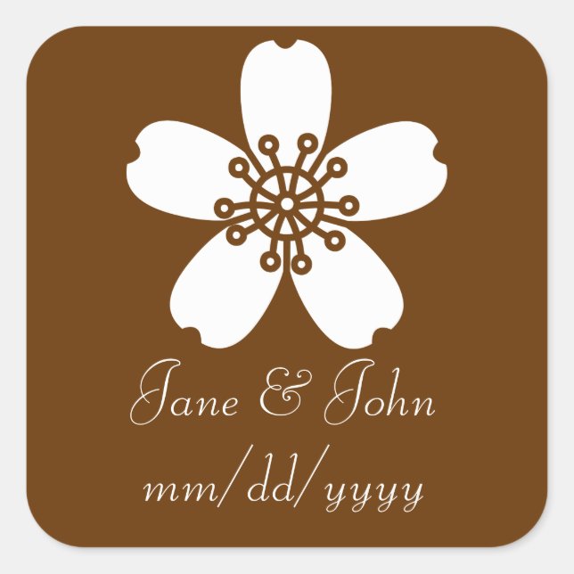 Sakura de charme en Sticker au chocolat (Devant)