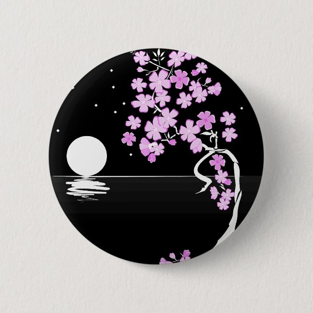 Sakura der Nacht Button (Vorderseite)