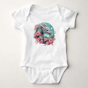 Sakura Dragon Baby Strampler