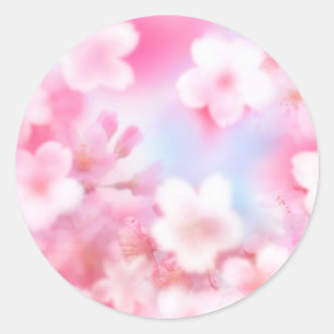 Sakura Dreams Runder Aufkleber
