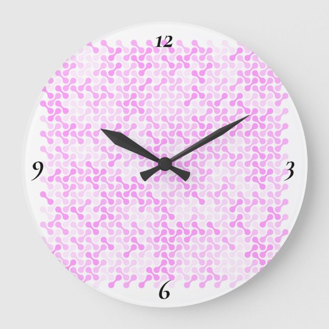 Sakura Drift – Sanfte Blüte Große Wanduhr (Vorderseite)