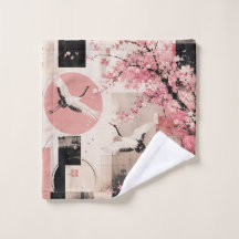 Sakura et grues avant-garde en harmonie