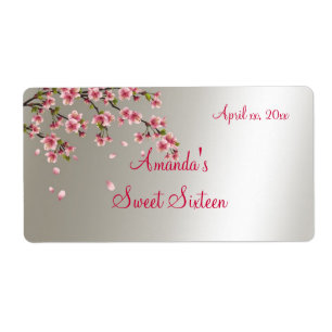 Sakura, Étiquette de Sweet sixteen en fleurs de ce