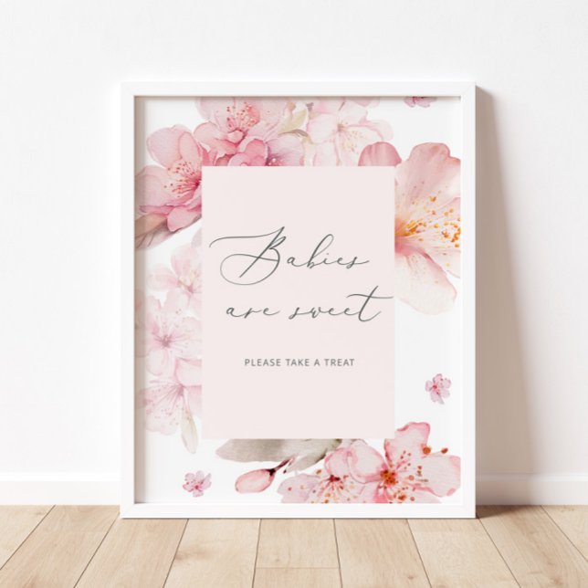 Sakura floral rose vif Baby sont doux Poster (Créateur téléchargé)