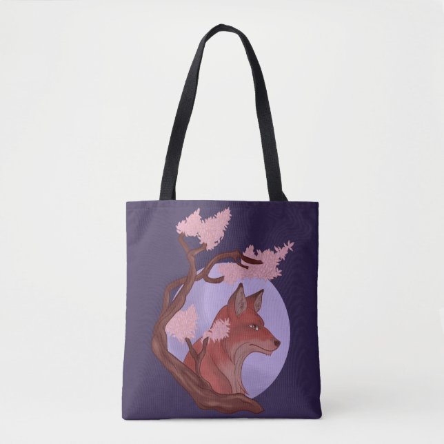 Sakura Fox Tasche (Vorderseite)