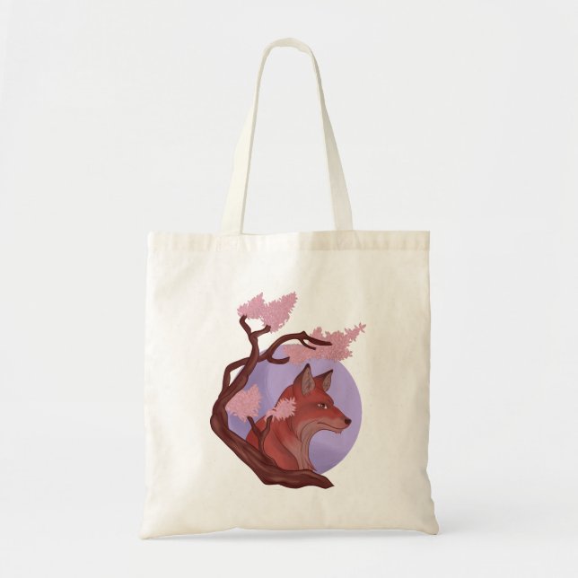Sakura Fox Tragetasche (Vorne)