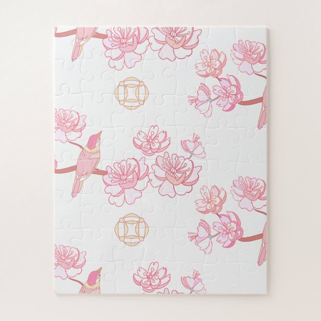 Sakura, Frühlingsblüte, Blüte der japanischen Kirs (Vertikal)