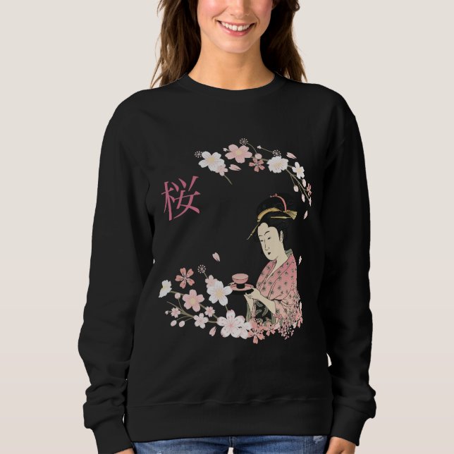 Sakura Geisha Sweatshirt (Vorderseite)