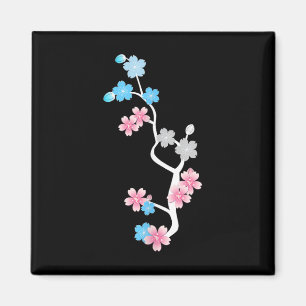Sakura Gift Trans Funny Gift T-Shirt Frauen, Mädch Magnet