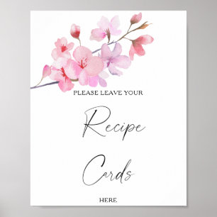 Sakura - Ihr Rezeptkartenvorlage Poster