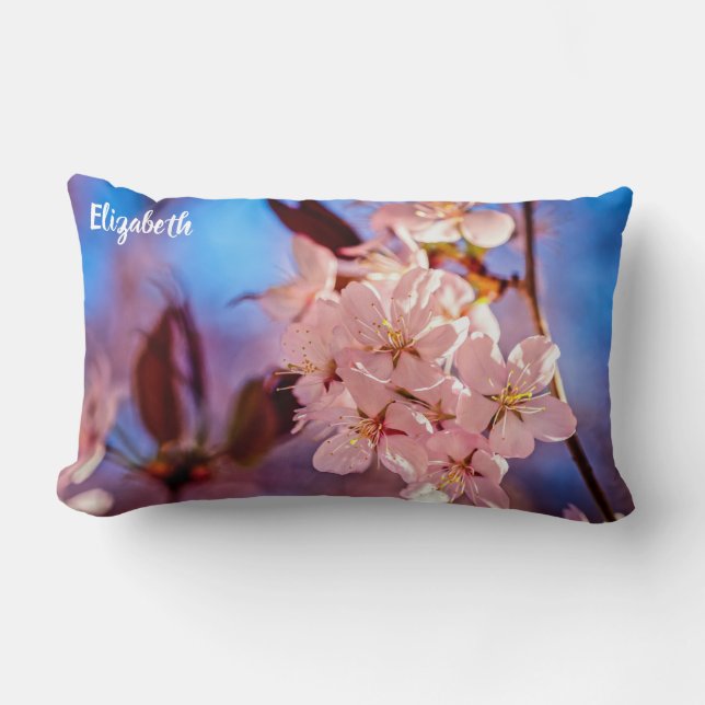 Sakura im Baumschatten Lendenkissen (Vorderseite)
