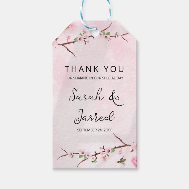 Sakura Japanese Cherry Blossom Asian Geschenkanhänger (Vorderseite)