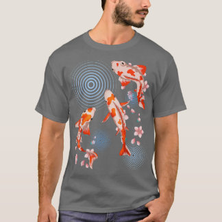 Sakura Japanischer Fisch Cherry Blossom Nishikigoi T-Shirt