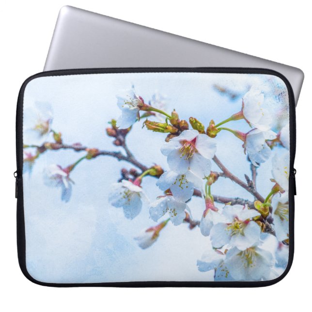 Sakura - Japanischer Kirschblossom Laptopschutzhülle (Vorderseite)