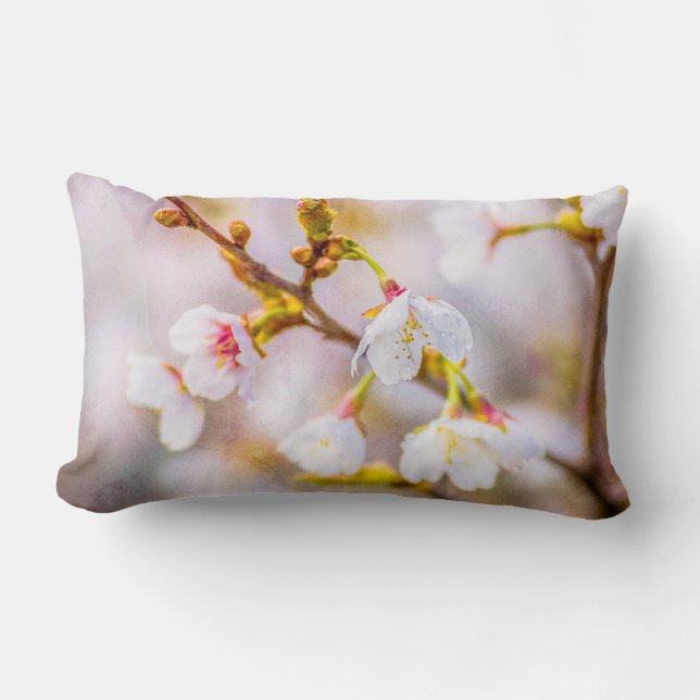 Sakura - Japanischer Kirschblossom Lendenkissen (Vorderseite)