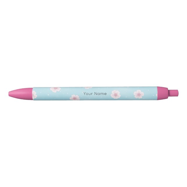 Sakura Japanischer Kirschblossom Personalisiert Kugelschreiber (Vorderseite)