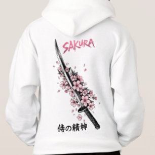 Sakura Katana Japanisches Ästhetik Streetwear Hoodie