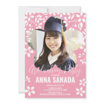 SAKURA Kirschblüte Einladung zur Graduiertenparty
