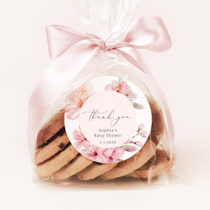 Sakura-Kirschblüten-Baby-Party Runder Aufkleber