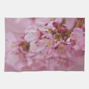 Sakura Kirschblüten Blassrosa Reflektionen Handtuch