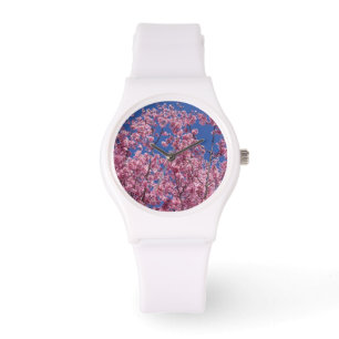 Sakura Kirschblüten im Blauen Armbanduhr