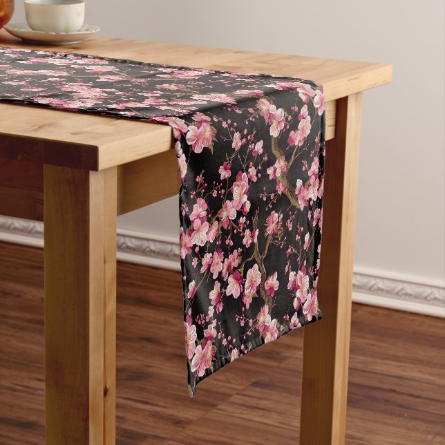 Sakura-Kirschblüten-Muster  Kurzer Tischläufer (Beispiel)