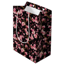 Sakura-Kirschblüten-Muster Mittlere Geschenktüte