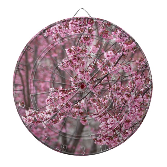 Sakura Kirschblüten pink Dartscheibe (vorne)