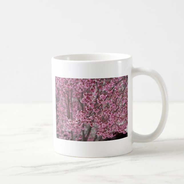 Sakura Kirschblüten pink Kaffeetasse (Rechts)