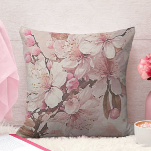 Sakura Kirschblüten-Rosa und Weiß Kissen