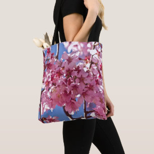 Sakura Kirschblüten Rote Sterne Tasche
