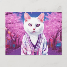 Sakura kitty feiertagspostkarte