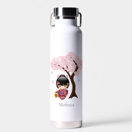 Sakura Kokeshi Doll - Geisha Girl Trinkflasche