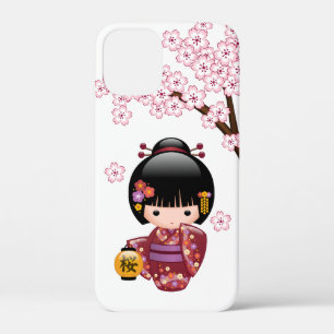 Sakura Kokeshi Doll - Niedliches japanisches Geish Case-Mate iPhone Hülle