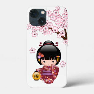 Sakura Kokeshi Doll - Niedliches japanisches Geish Case-Mate iPhone Hülle
